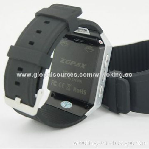 Watch Mobile Phone with Google's Android and Bluetooth Smartphone Design, 850/900/1,800/1,900MHz